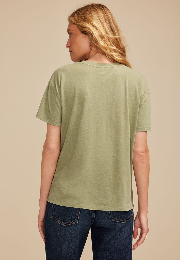 Scattered Floral Relaxed Fit Graphic Tee - Image 2