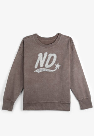 Plus Size State Satin Letter Crew Neck Sweatshirt