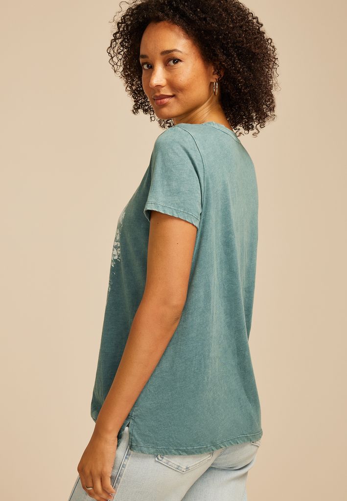 Flower Market Classic Fit Graphic Tee - Image 2