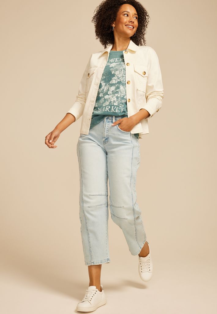 Flower Market Classic Fit Graphic Tee - Image 3