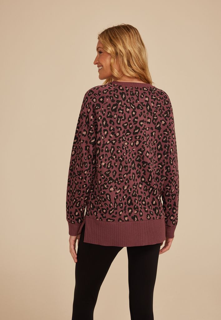 Willowsoft Leopard Tunic Sweatshirt - Image 2