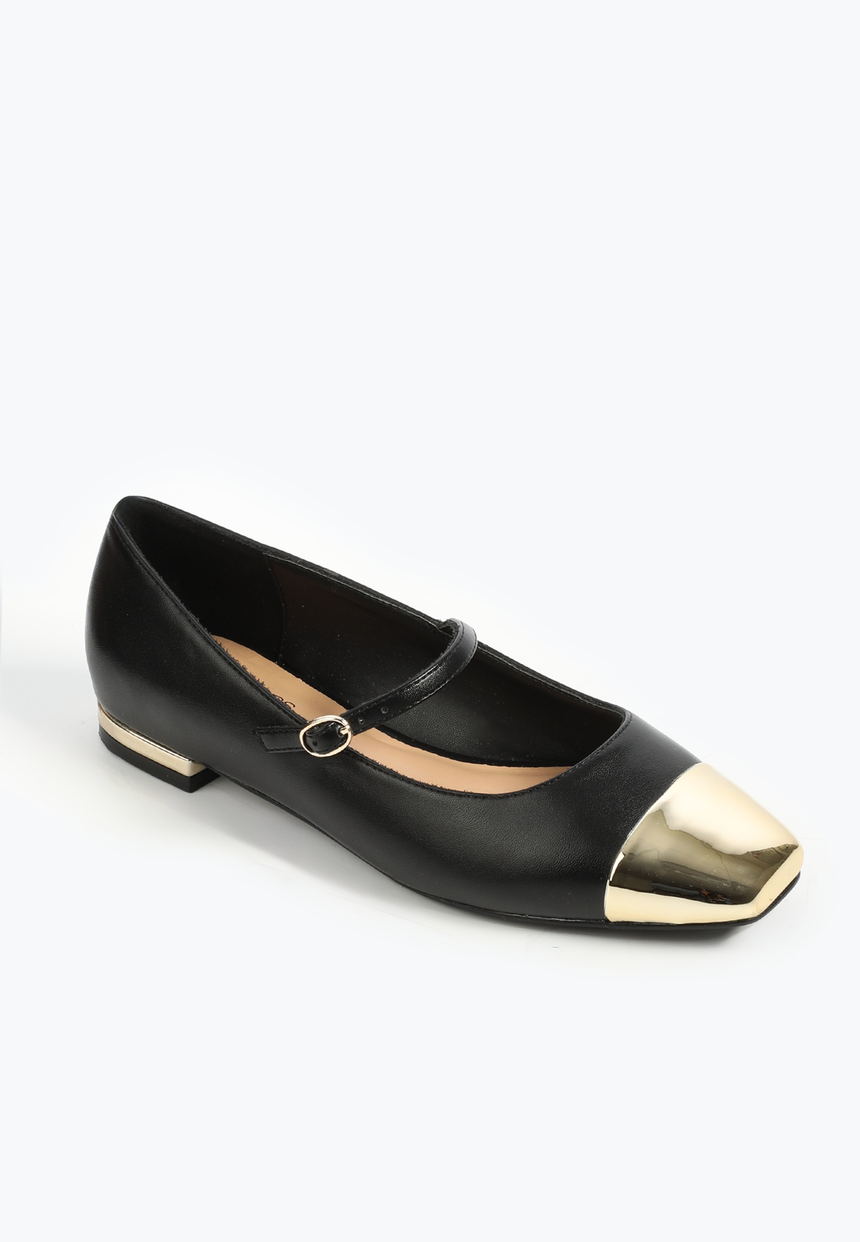 SuperCush Gold Cap Toe Mary Jane Ballet Flats - Image 2