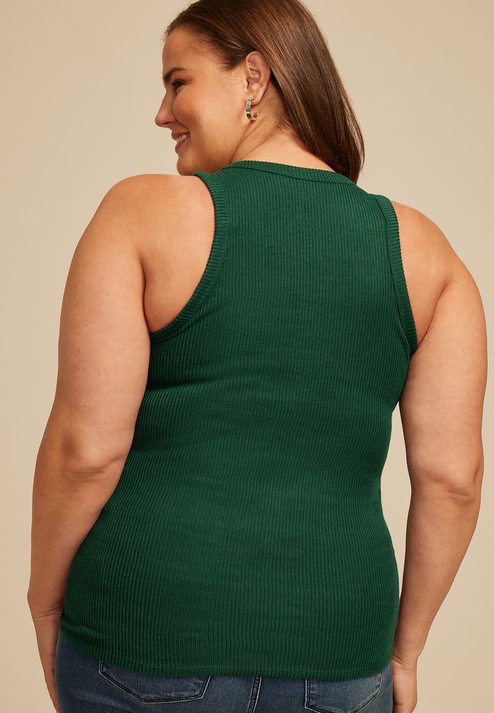 Plus Size 24/7 Cozy Highline Ribbed Tank Top - Image 2