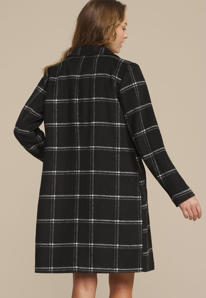 Windowpane One Button Dress Coat - Image 2