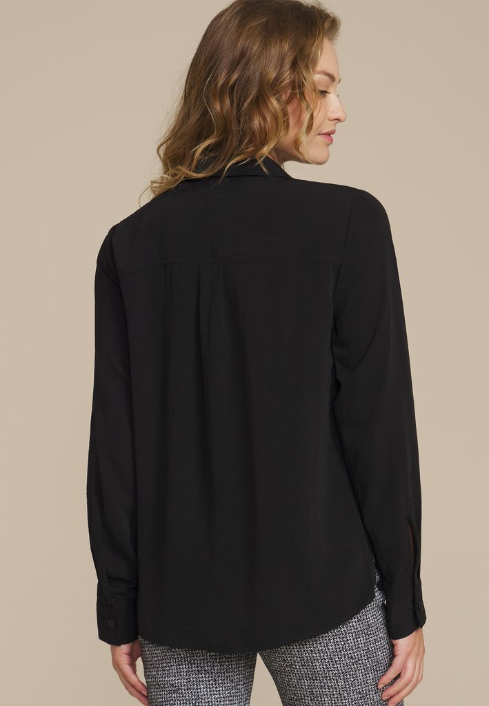 Black Utility Button Down Shirt - Image 2