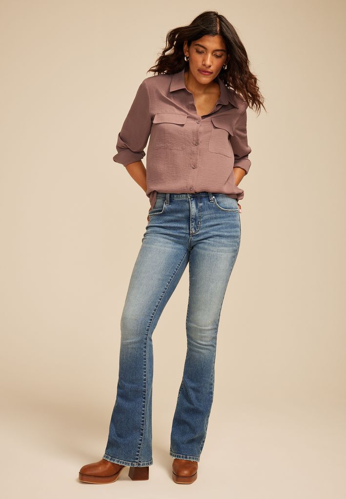 Black Utility Button Down Shirt - Image 3
