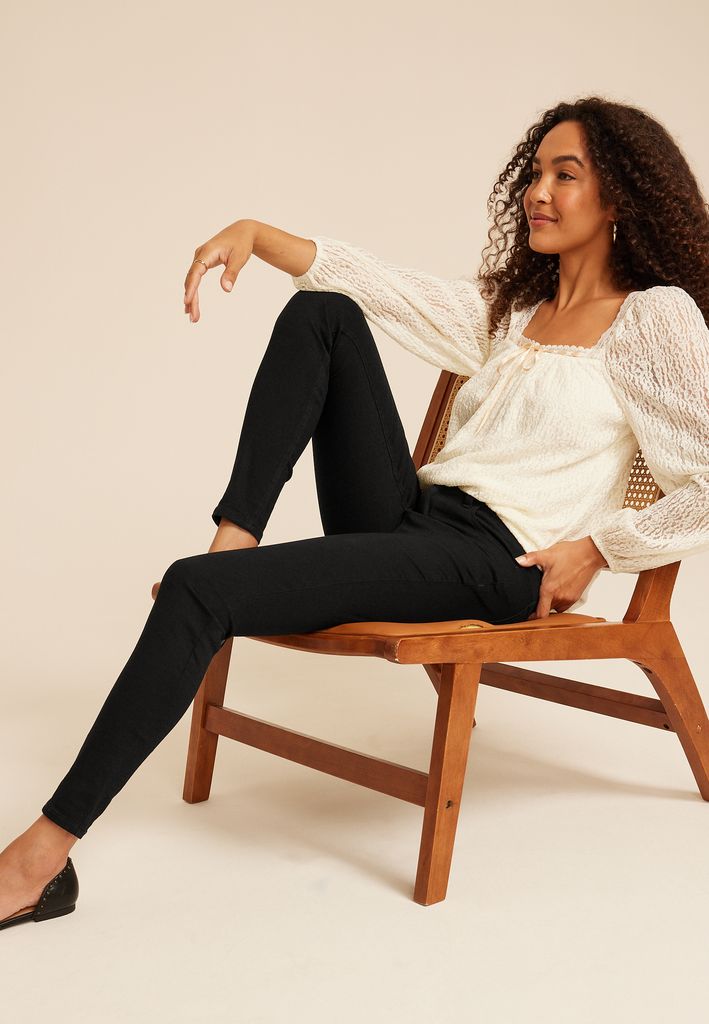 Black Mid Rise Jegging - Image 3