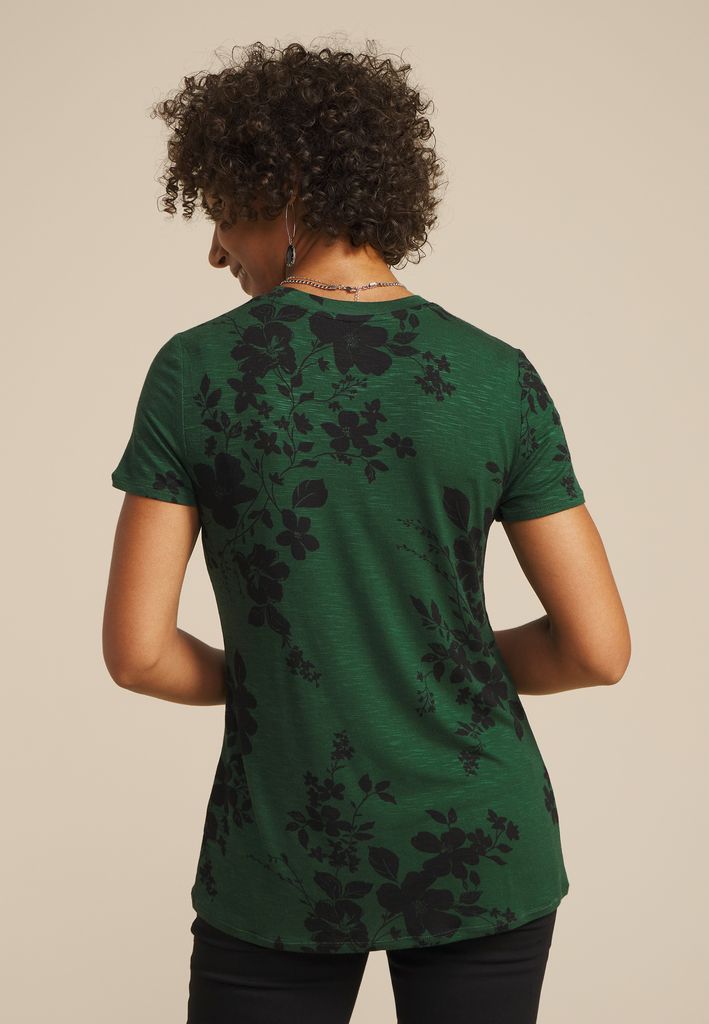 24/7 Kennedy Floral Crew Neck Tee - Image 2
