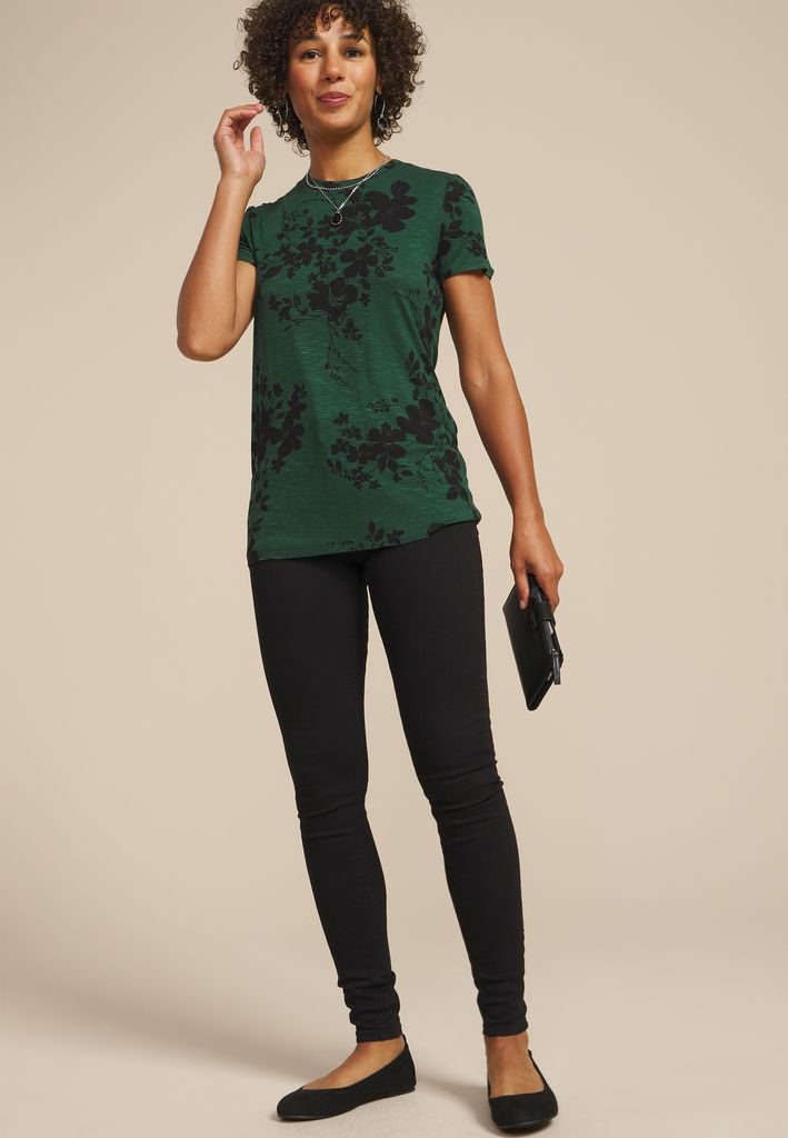 24/7 Kennedy Floral Crew Neck Tee - Image 3