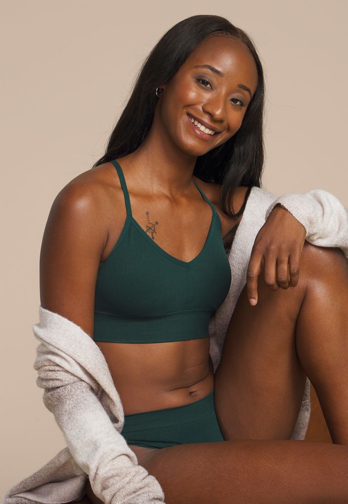 True Stretch Cable Knit Seamless Bralette - Image 3