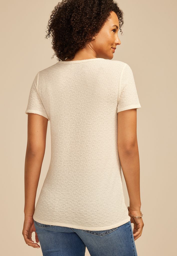 24/7 Textured Kennedy Crew Neck Tee - Image 2