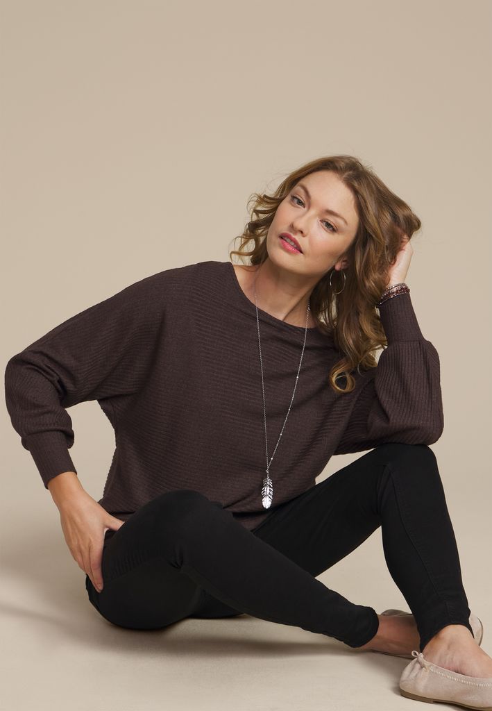24/7 Dakota Horizontal Ribbed Dolman - Image 3