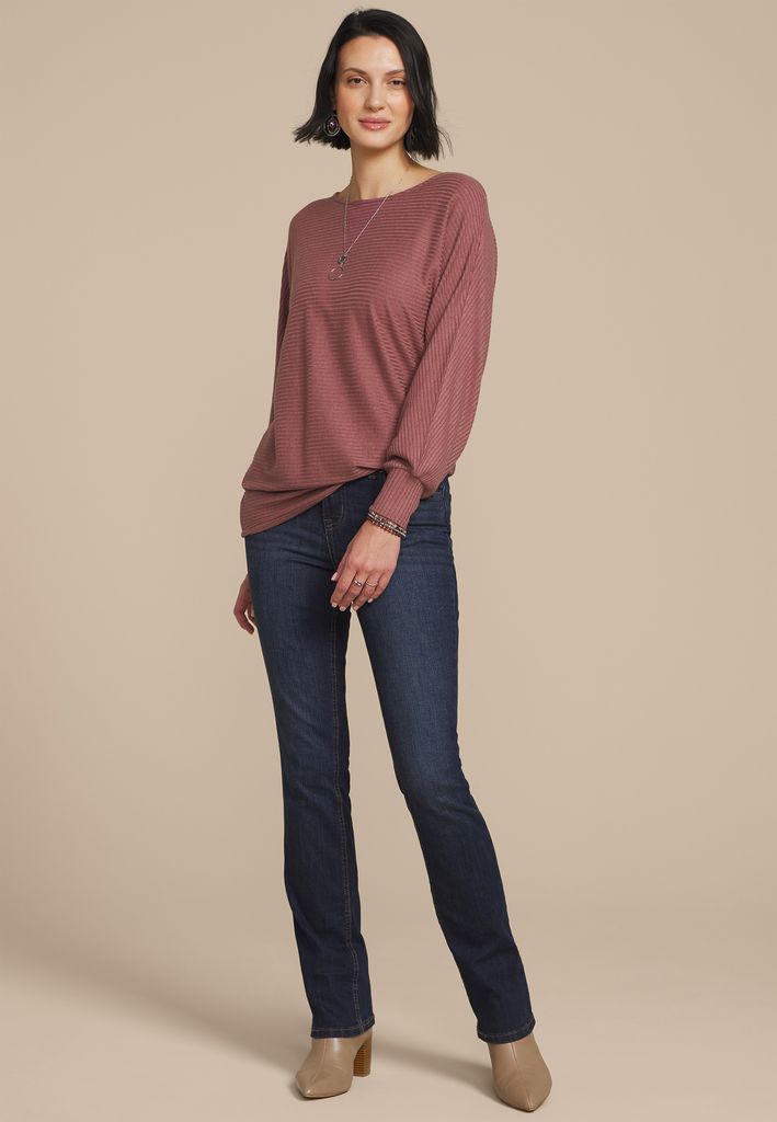 24/7 Dakota Horizontal Ribbed Dolman - Image 3