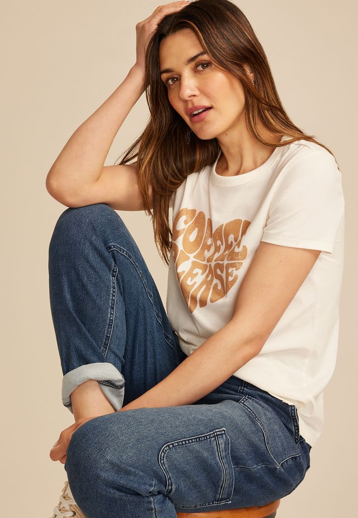Coffee Please Classic Fit Graphic Tee - Image 3