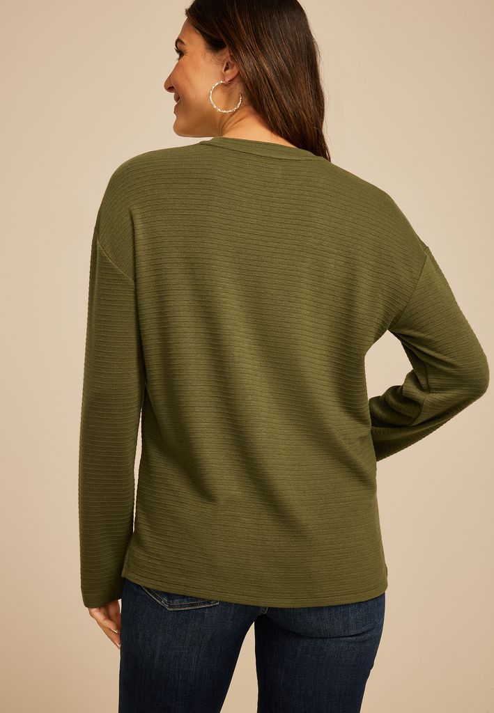 24/7 Ottoman Rib Long Sleeve Tee - Image 2