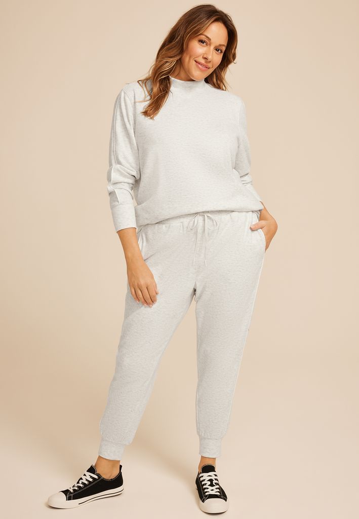 Plus Size Dream Fleece Mock Neck Sweatshirt - Image 3