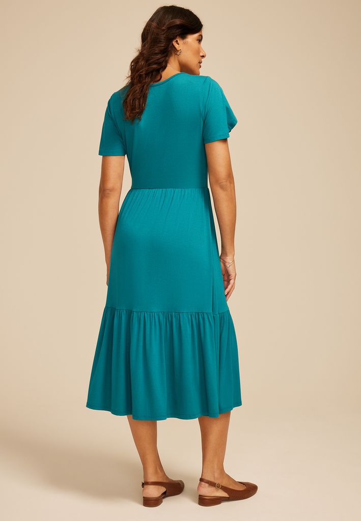 24/7 Tulip Sleeve Midi Dress - Image 2