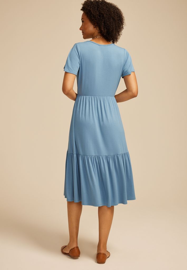 24/7 Tulip Sleeve Midi Dress - Image 2
