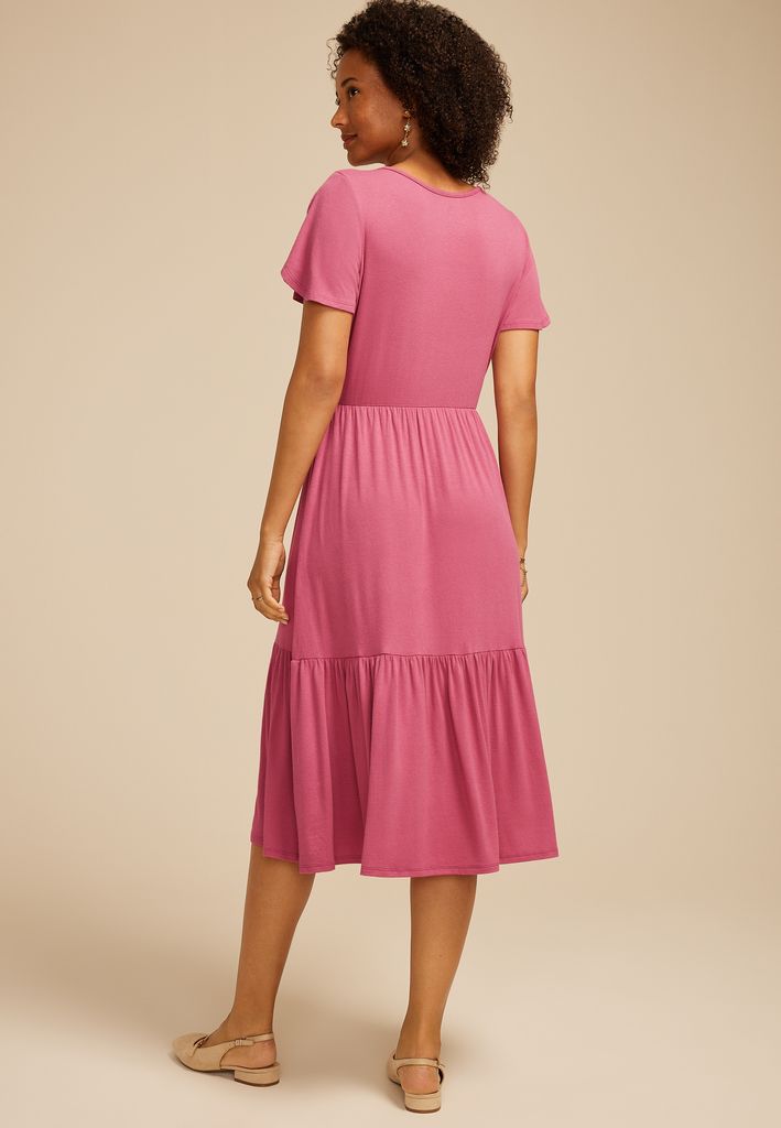 24/7 Tulip Sleeve Midi Dress - Image 2