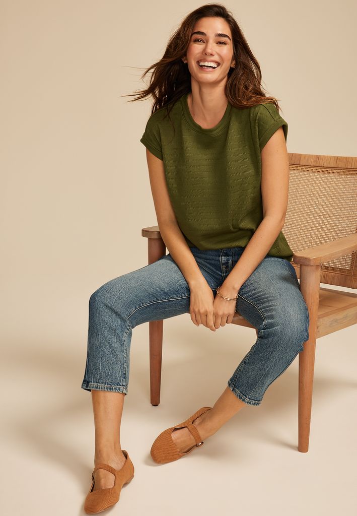 24/7 Textured Clara Tee