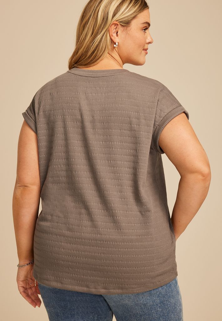 Plus Size 24/7 Textured Clara Tee - Image 2