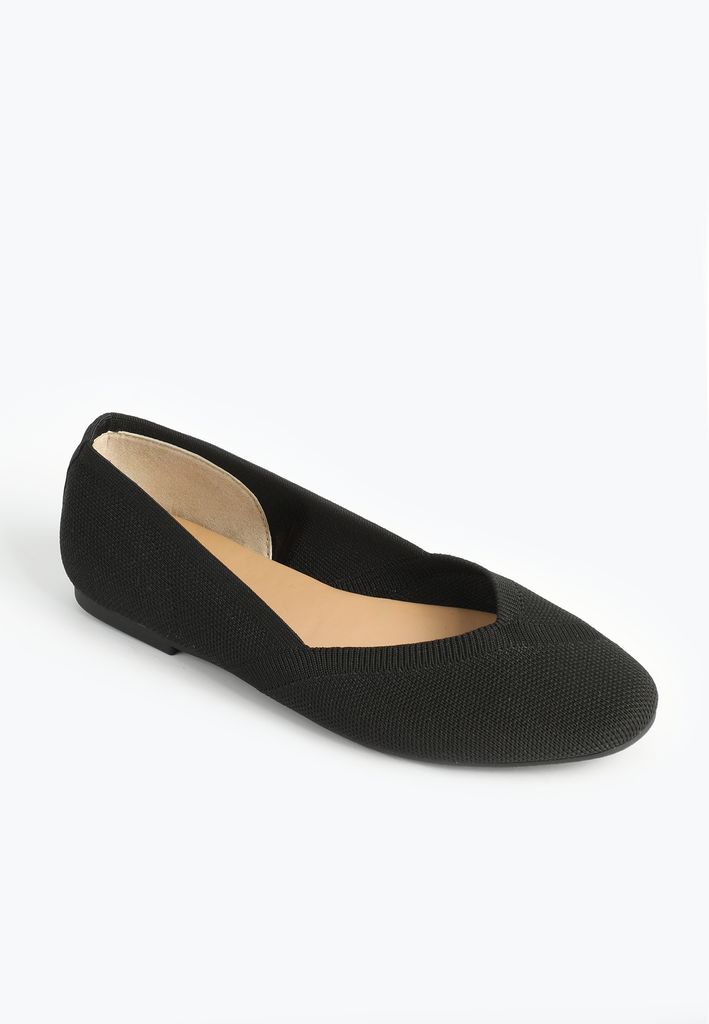 SuperCush Violet Knit Ballet Flat