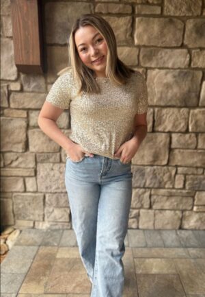 Studio Y Sequin Top