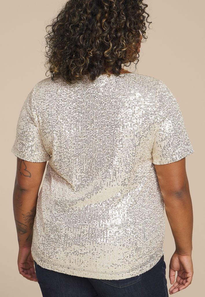 Plus Size Studio Y Sequin Top - Image 2