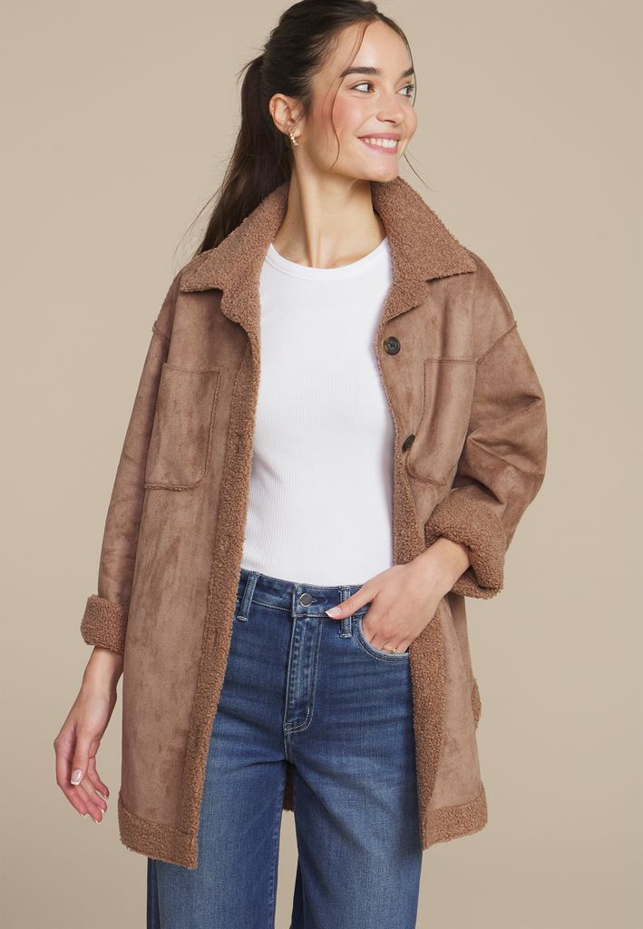 Cognac Shearling Jacket - Image 3