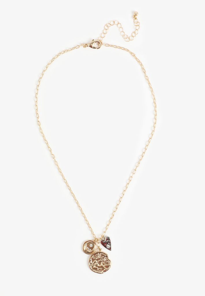 Gold Coin Cluster Necklace - Image 3