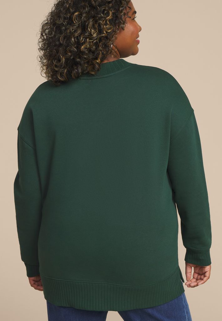 Plus Size Willowsoft Holly Jolly Relaxed Fit Sweatshirt - Image 2