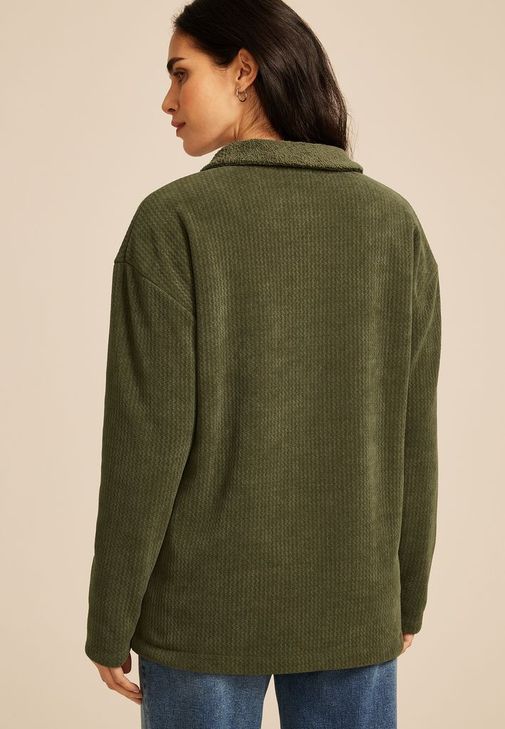 Cozy Textured Shacket - Image 2