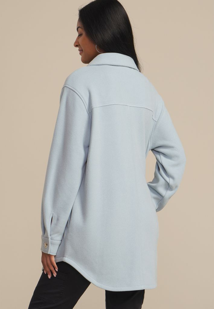 Bonded Fleece Shacket - Image 2