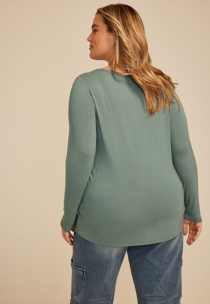Plus Size 24/7 Kennedy Long Sleeve Tee - Image 2