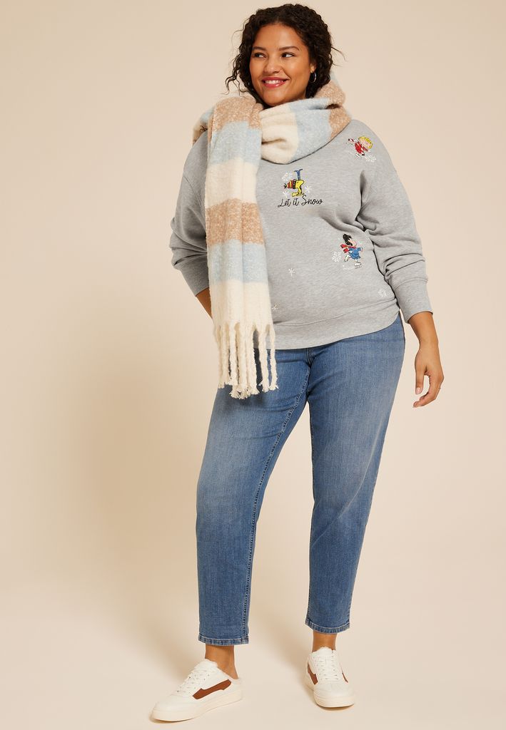 Plus Size Peanuts Relaxed Fit Sweatshirt - Image 3
