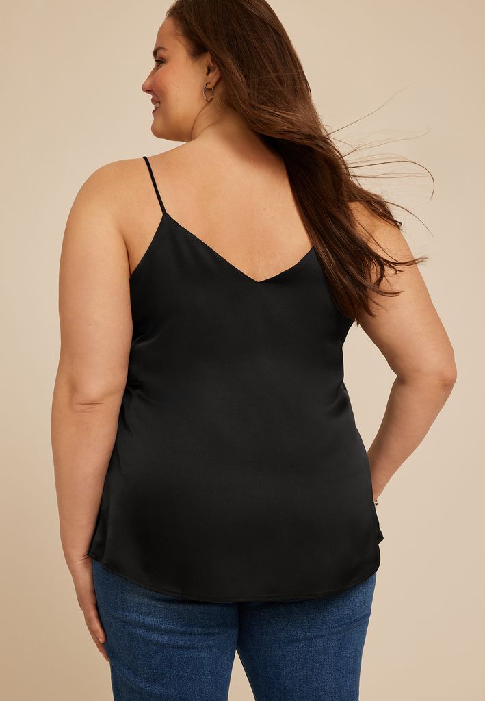 Plus Size Studio Y Snake Print Trim Camisole - Image 2