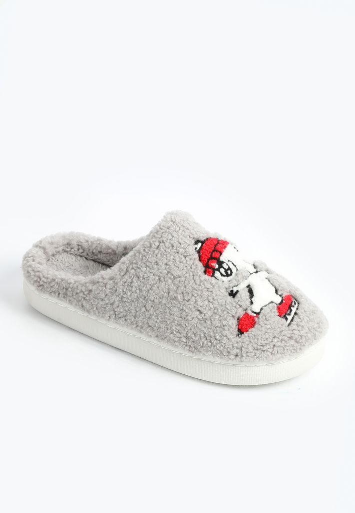 Snoopy Holiday Sherpa Slippers