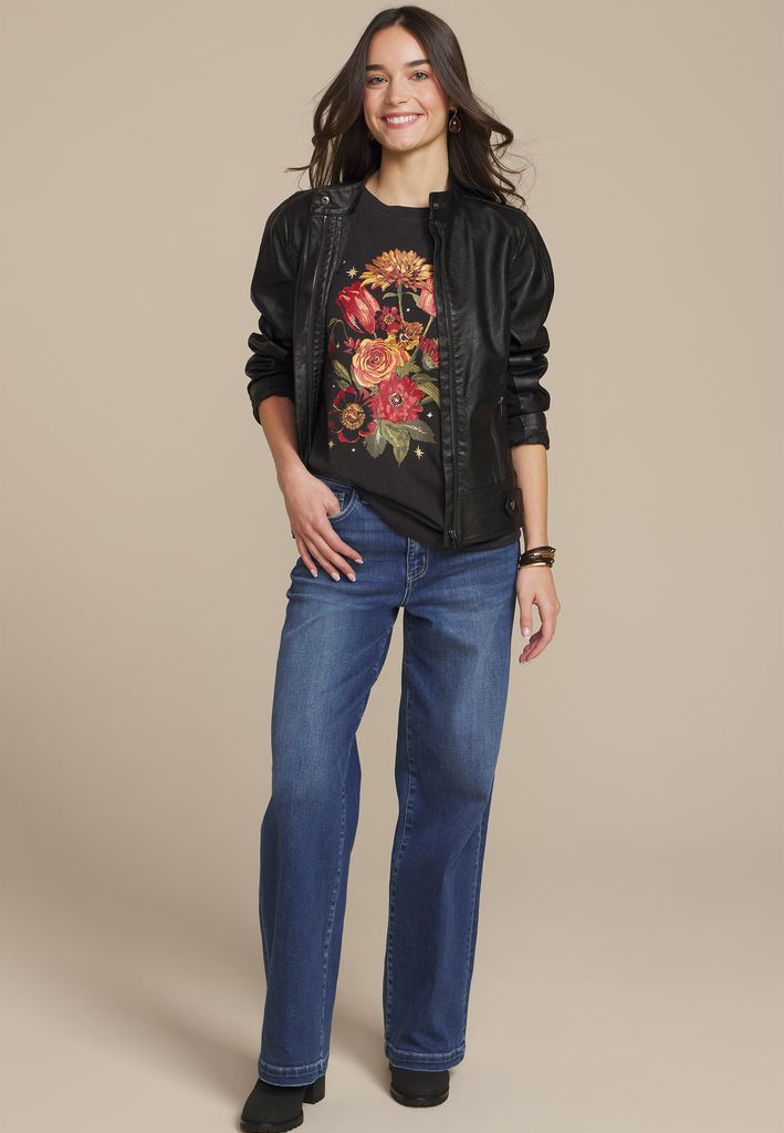 Floral Classic Fit Graphic Tee - Image 3