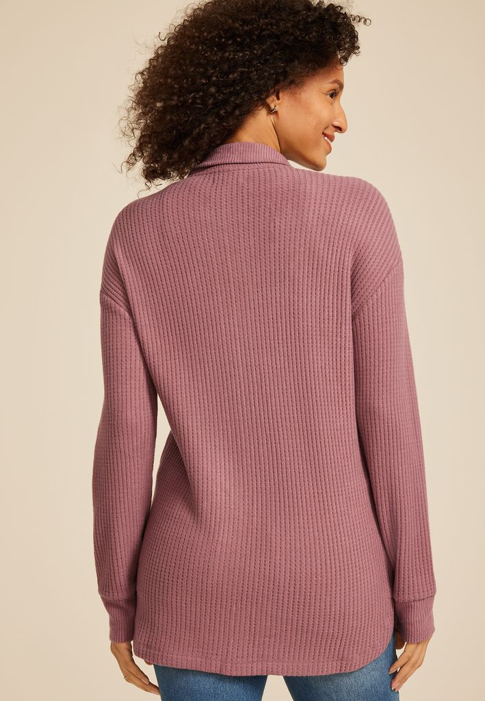 Cozy Waffle Zip Jacket - Image 2
