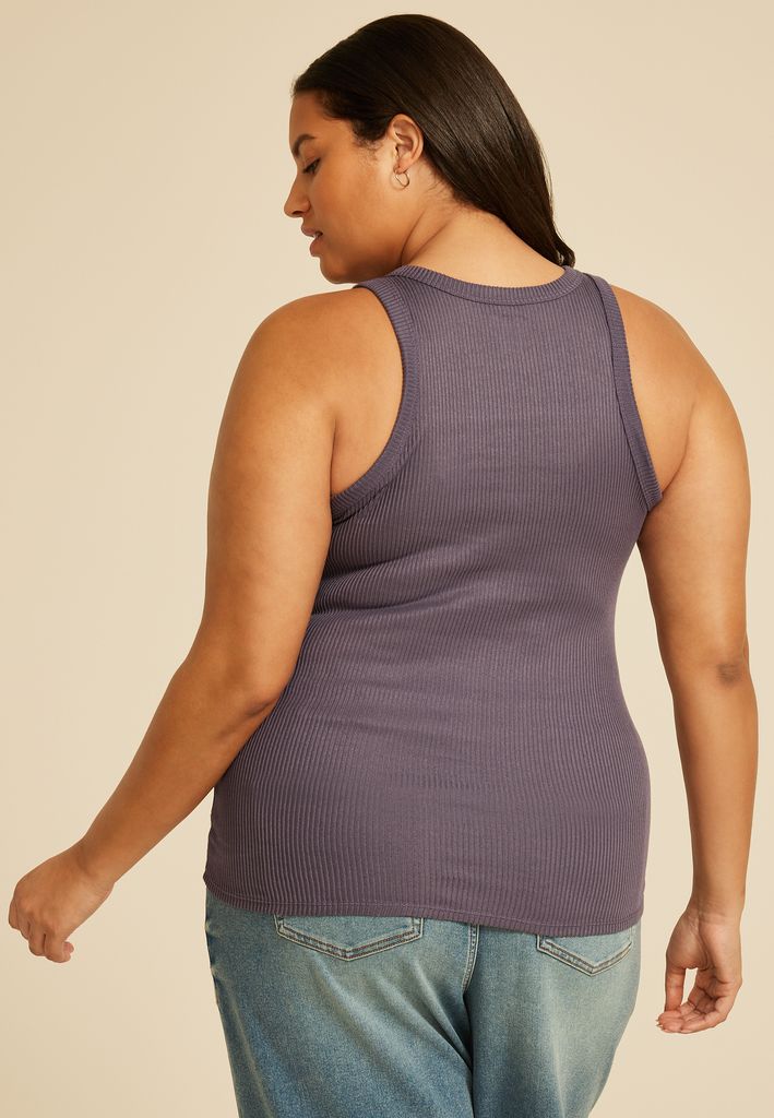 Plus Size 24/7 Cozy Highline Ribbed Tank Top - Image 2