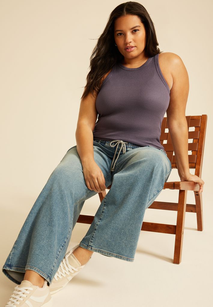Plus Size 24/7 Cozy Highline Ribbed Tank Top - Image 3
