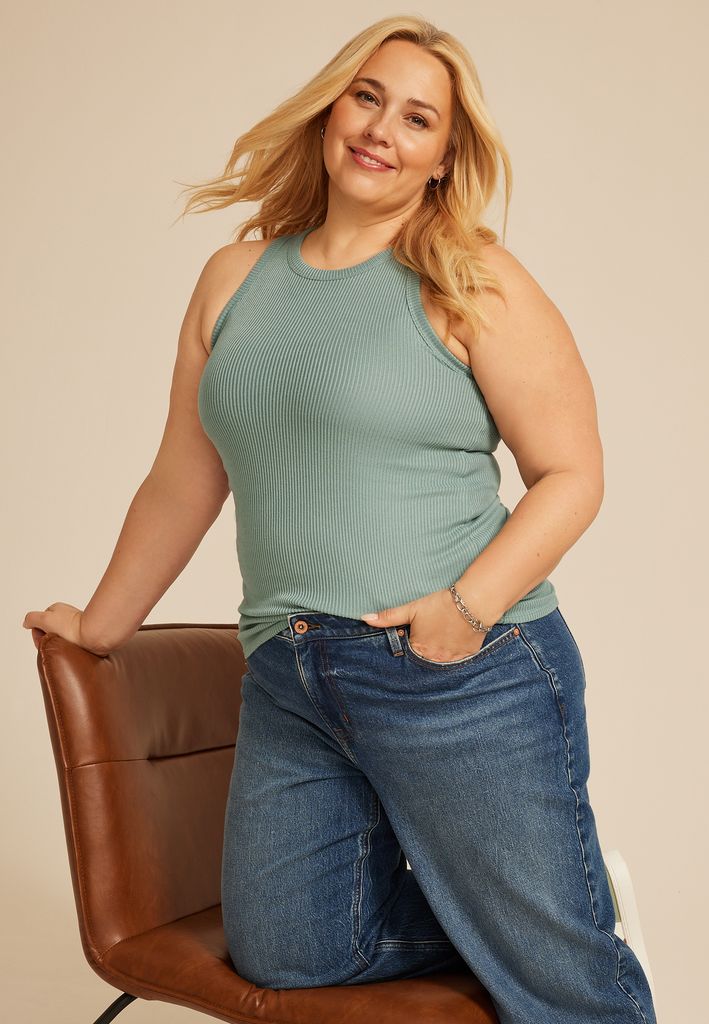 Plus Size 24/7 Cozy Highline Ribbed Tank Top - Image 3