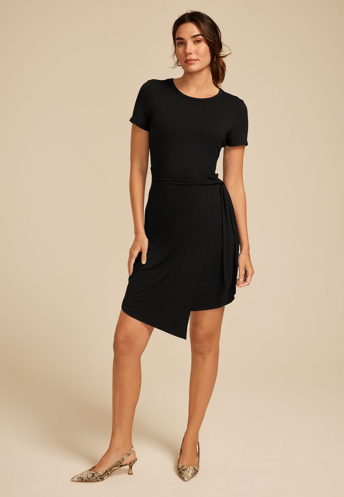 24/7 Faux Wrap Mini Dress - Image 3