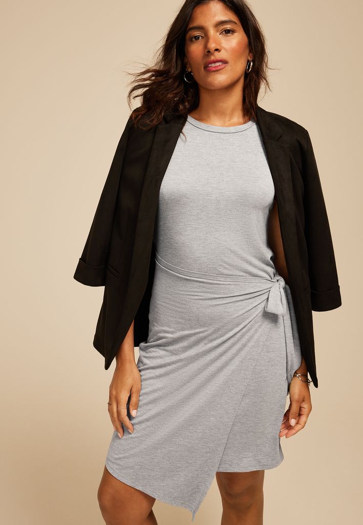24/7 Faux Wrap Mini Dress - Image 3