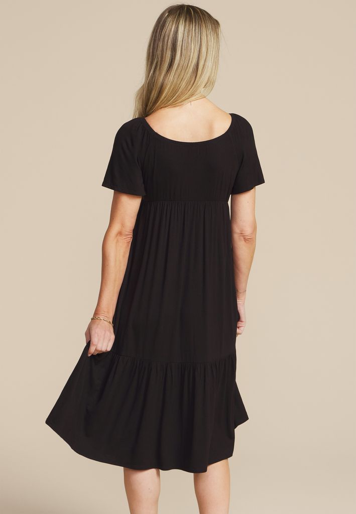 24/7 Flutter Sleeve Midi Dress - Image 2