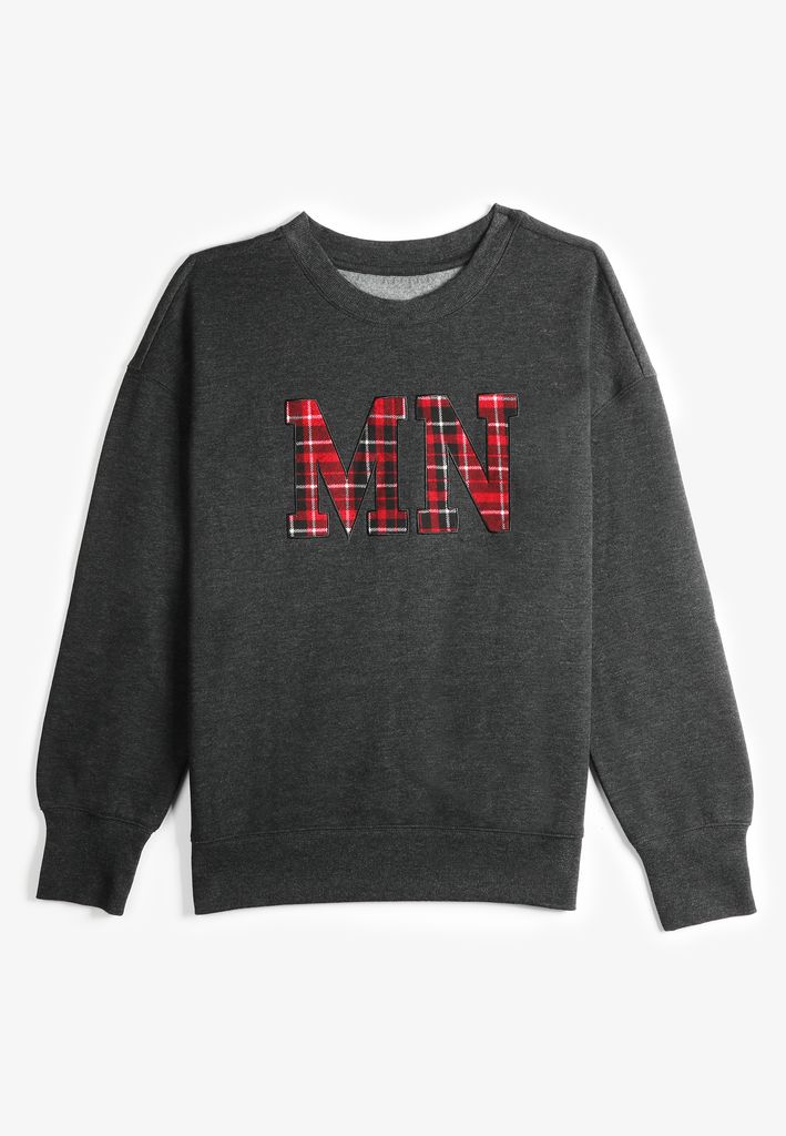 State Plaid Crew Neck Sweatshirt - Image 3