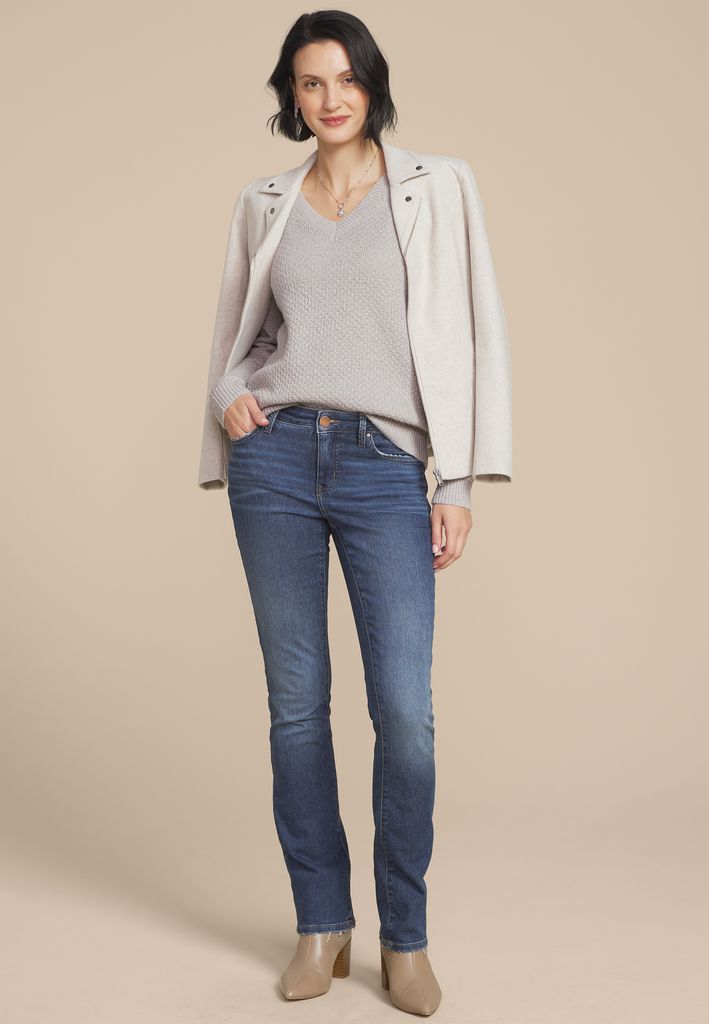 Metallic V Neck Sweater - Image 3