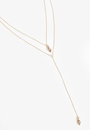 Light Brown Gemstone Pendant Layered Necklace?
