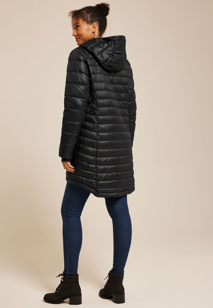 Hooded Long Puffer Jacket - Image 2