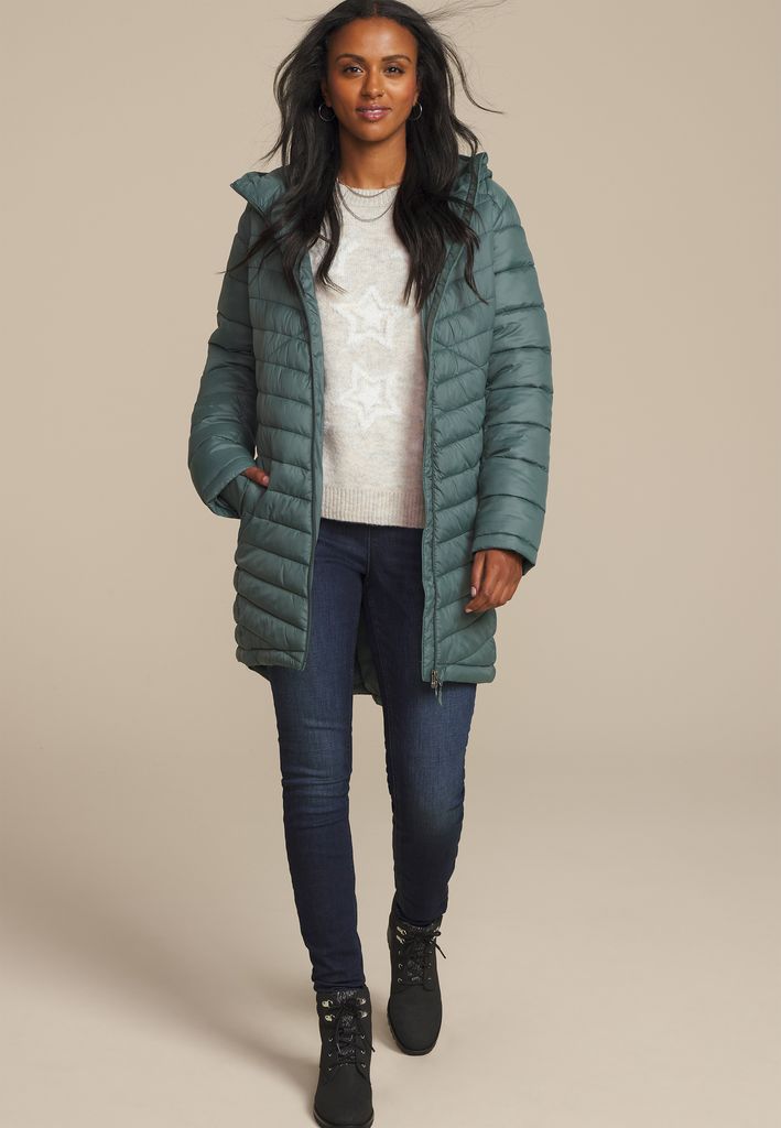 Hooded Long Puffer Jacket - Image 3